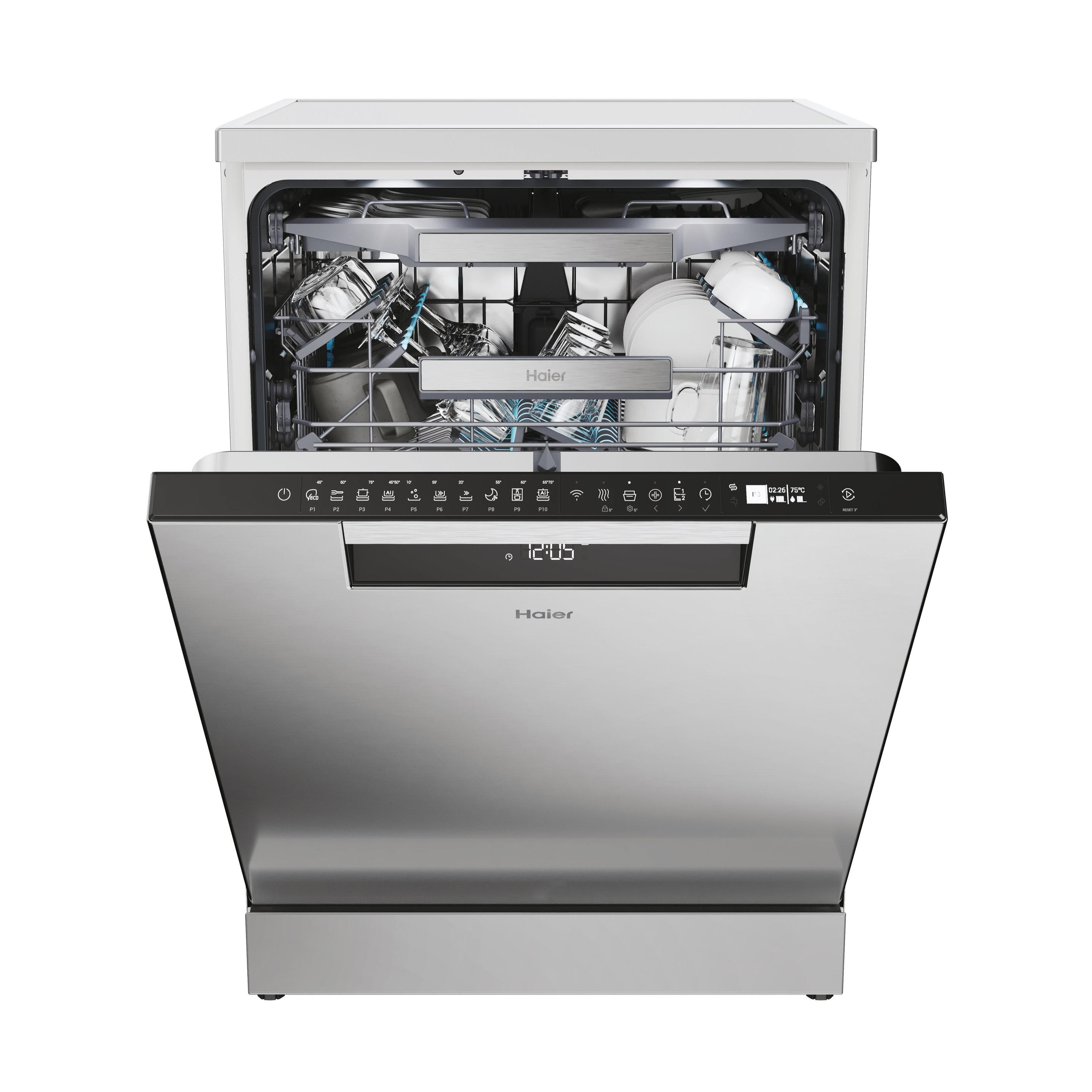 Máquina de Lavar Loiça Independente HAIER XF6B2M3PX (16 talheres - B - 9,5 l - Prateado), miniatura 2