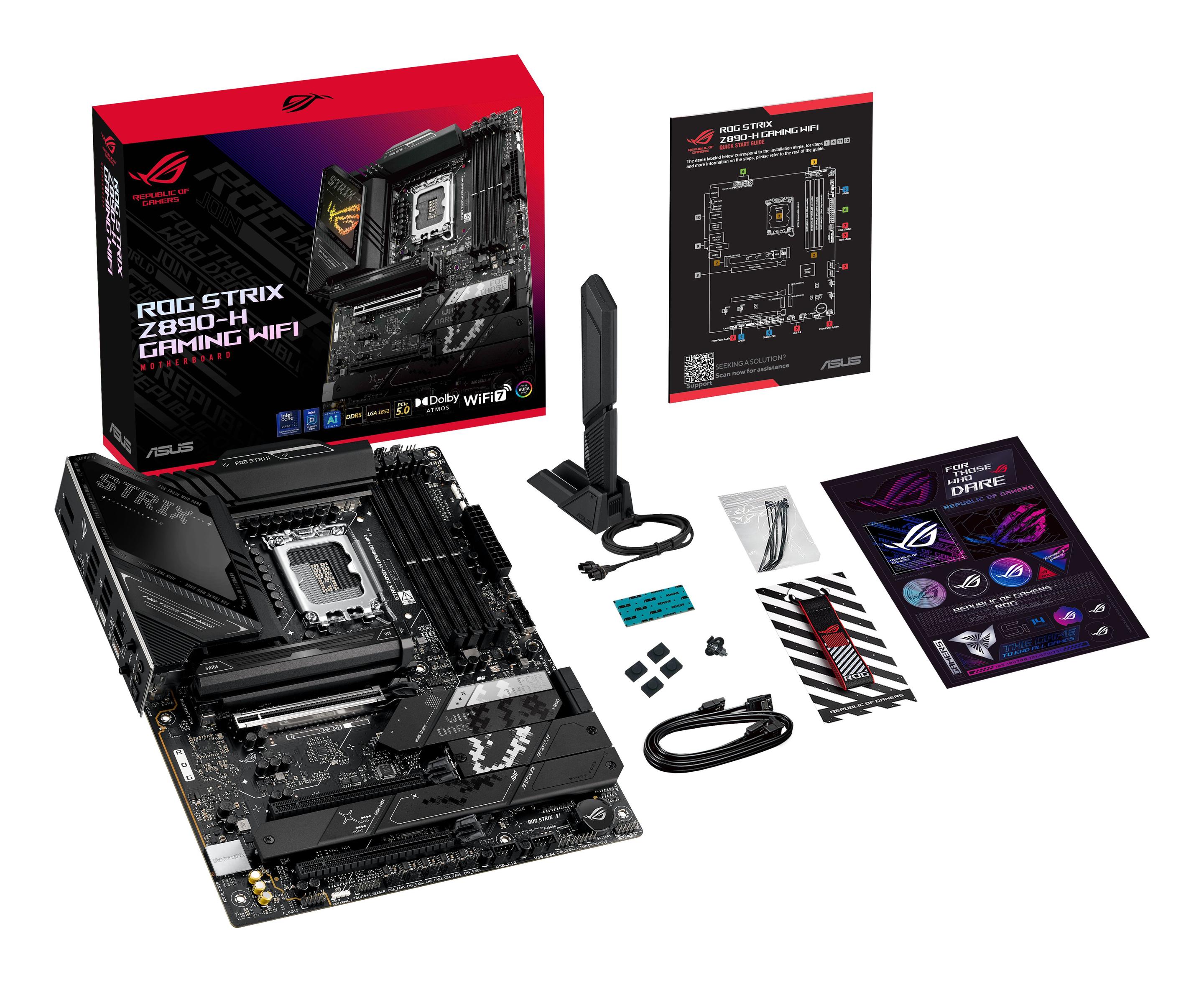 Motherboard ASUS ROG STRIX Z890-H GAMING WIFI (LGA 1851 (Socket V1) - Intel Core Ultra - ATX - Preto), miniatura 14