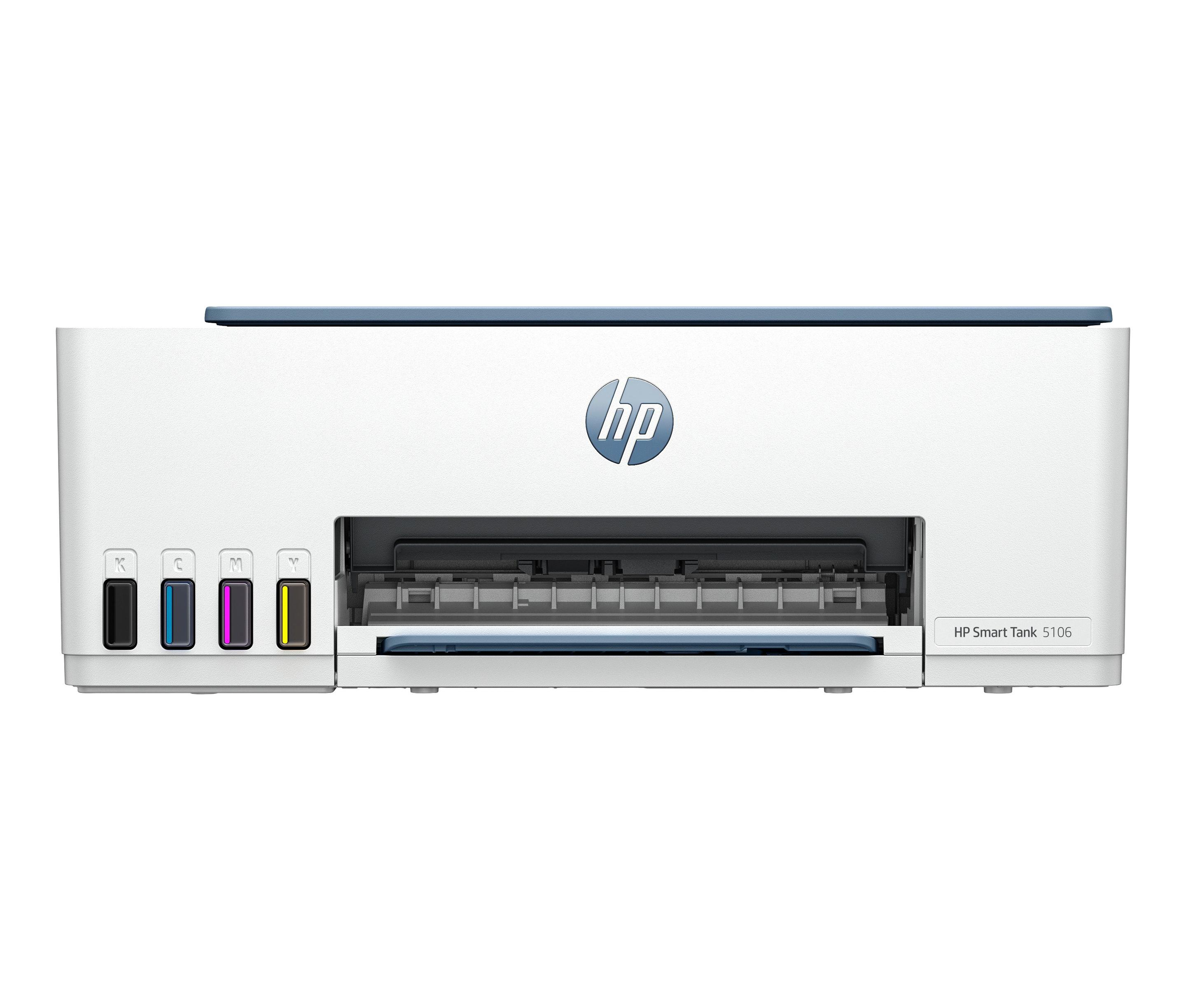 Impressora Multifunções HP Smart Tank 5106 (A4 - Impressão a cores - 100 folhas - Azul)