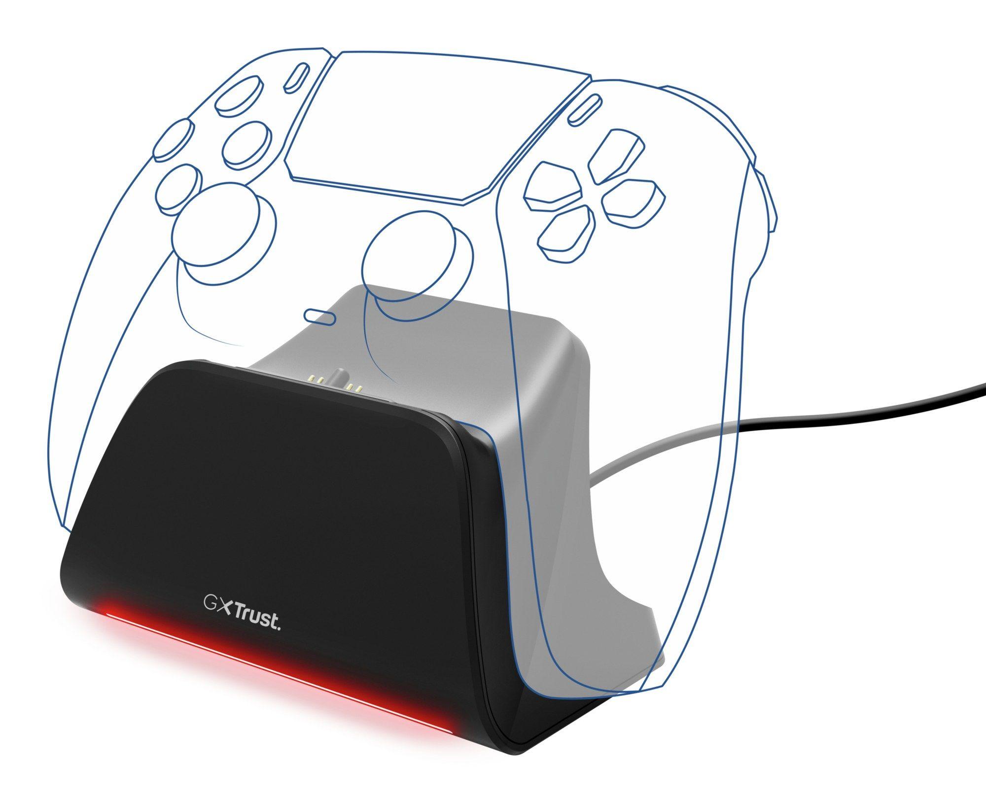 Estação de Carregamento TRUST GXT255 (PlayStation - USB Type-A para USB Type-C - Preto), miniatura 2