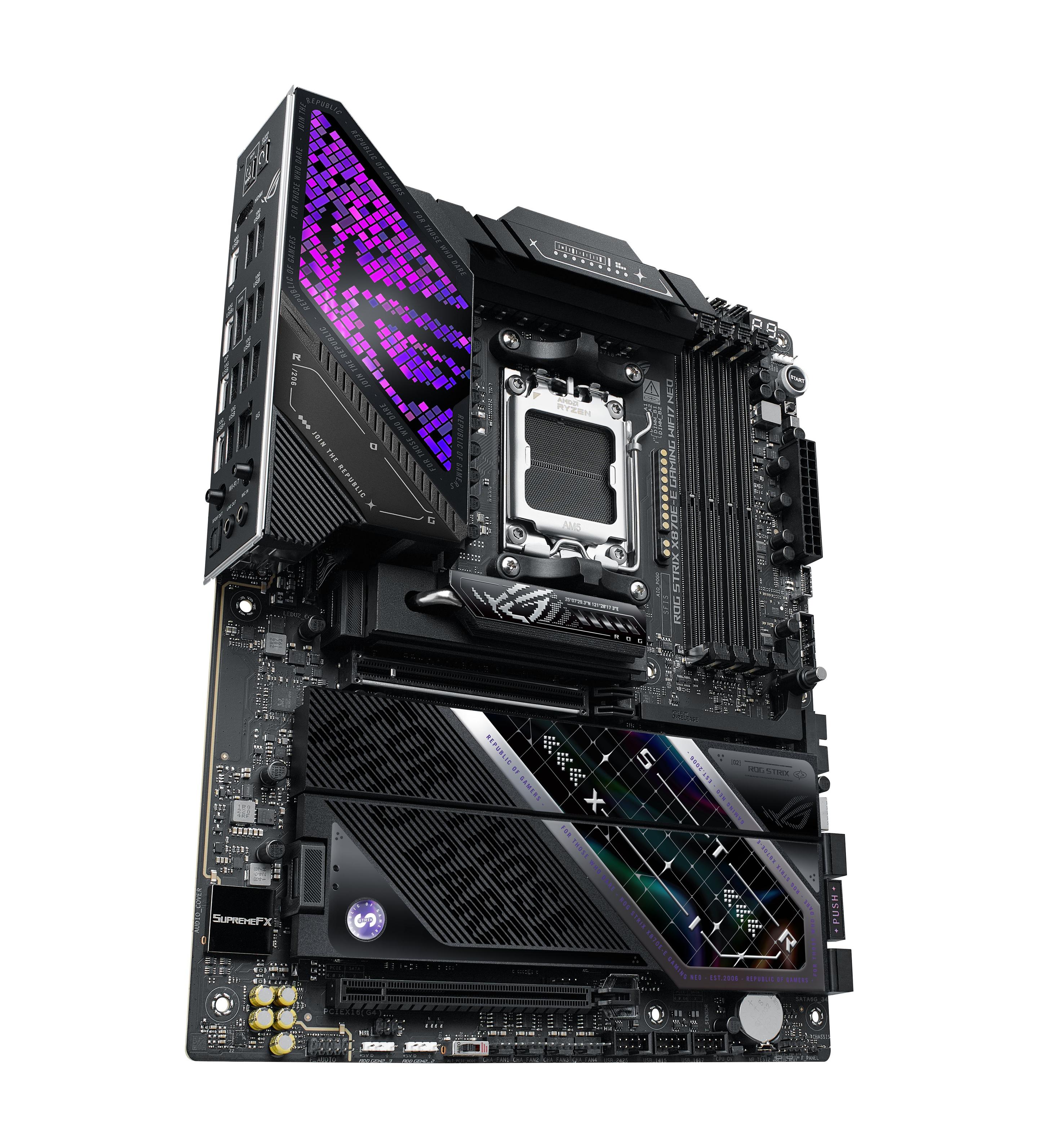 Motherboard ASUS ROG STRIX X870E-E GAMING WIFI7 NEO (AM5 - ATX - Duplo canal - Preto), miniatura 3