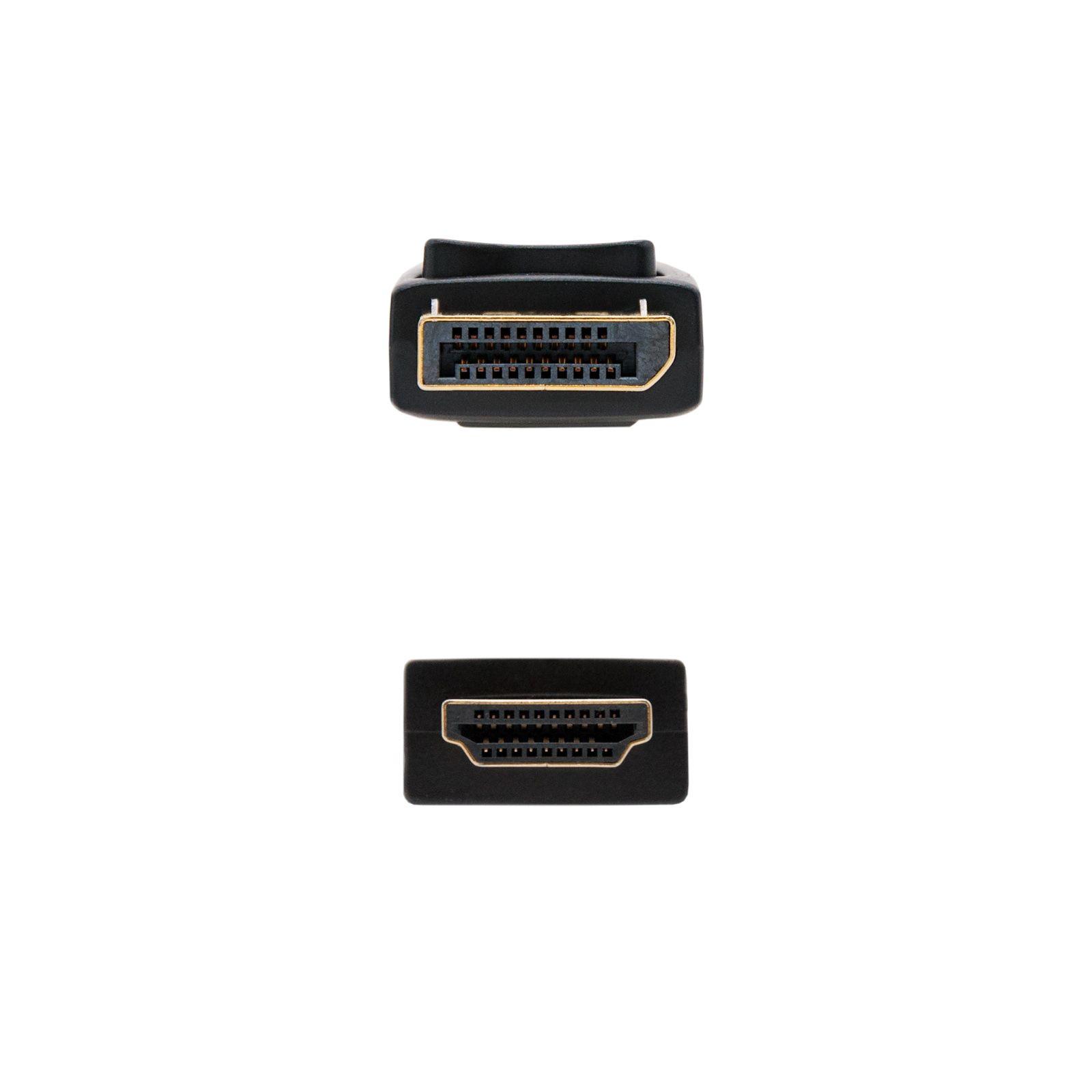 Cabo Conversor DisplayPort para HDMI NANOCABLE 10.15.4301-L150 (1,5 m - DisplayPort macho - HDMI macho - Preto) — miniatura 3