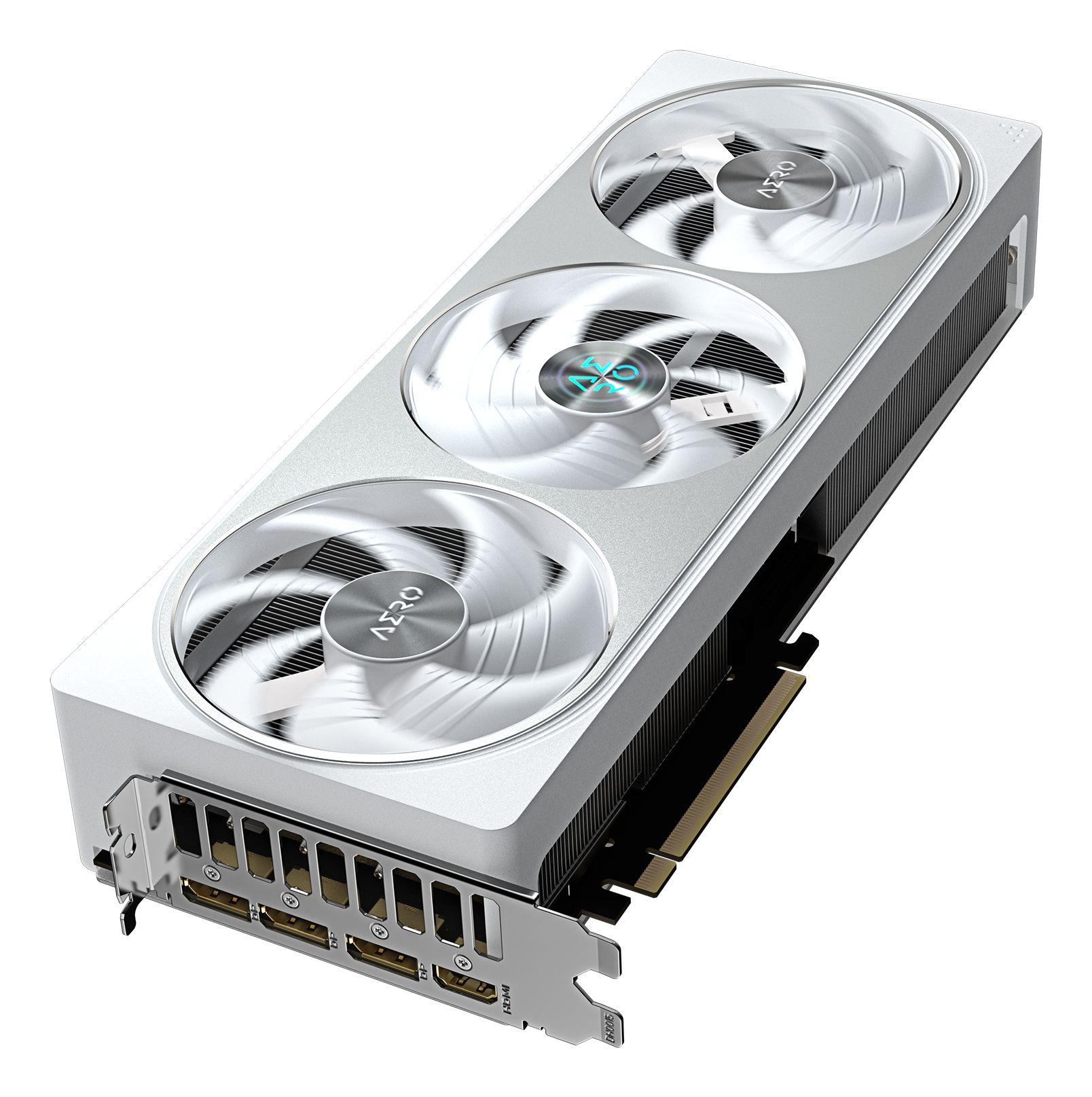 Placa Gráfica GIGABYTE GeForce RTX 5070 AERO OC 12G (GeForce RTX 5070 - 12 GB - 192 bit - Branco) — miniatura 4