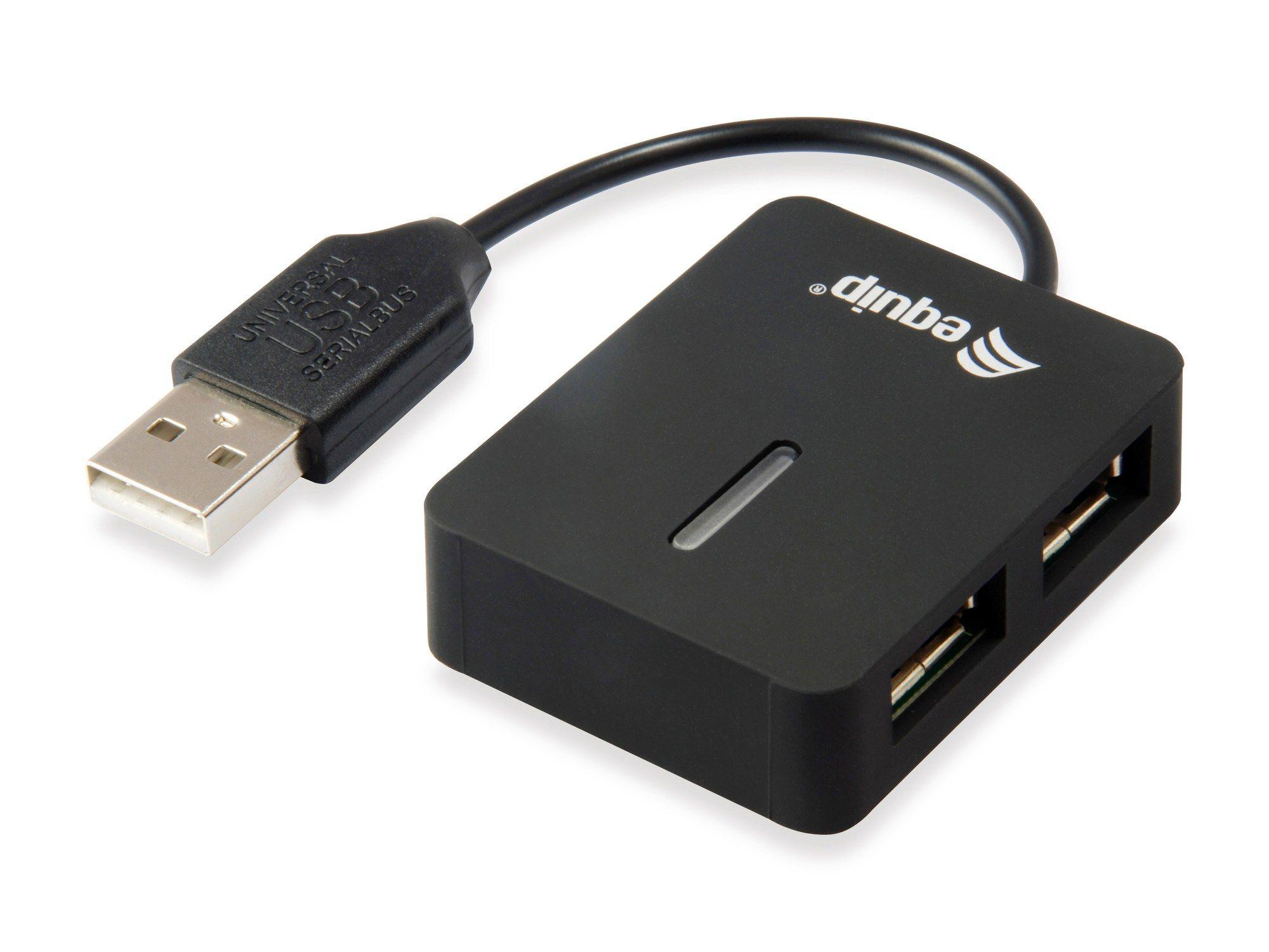 Hub USB EQUIP Life Travel 128952 (Preto)