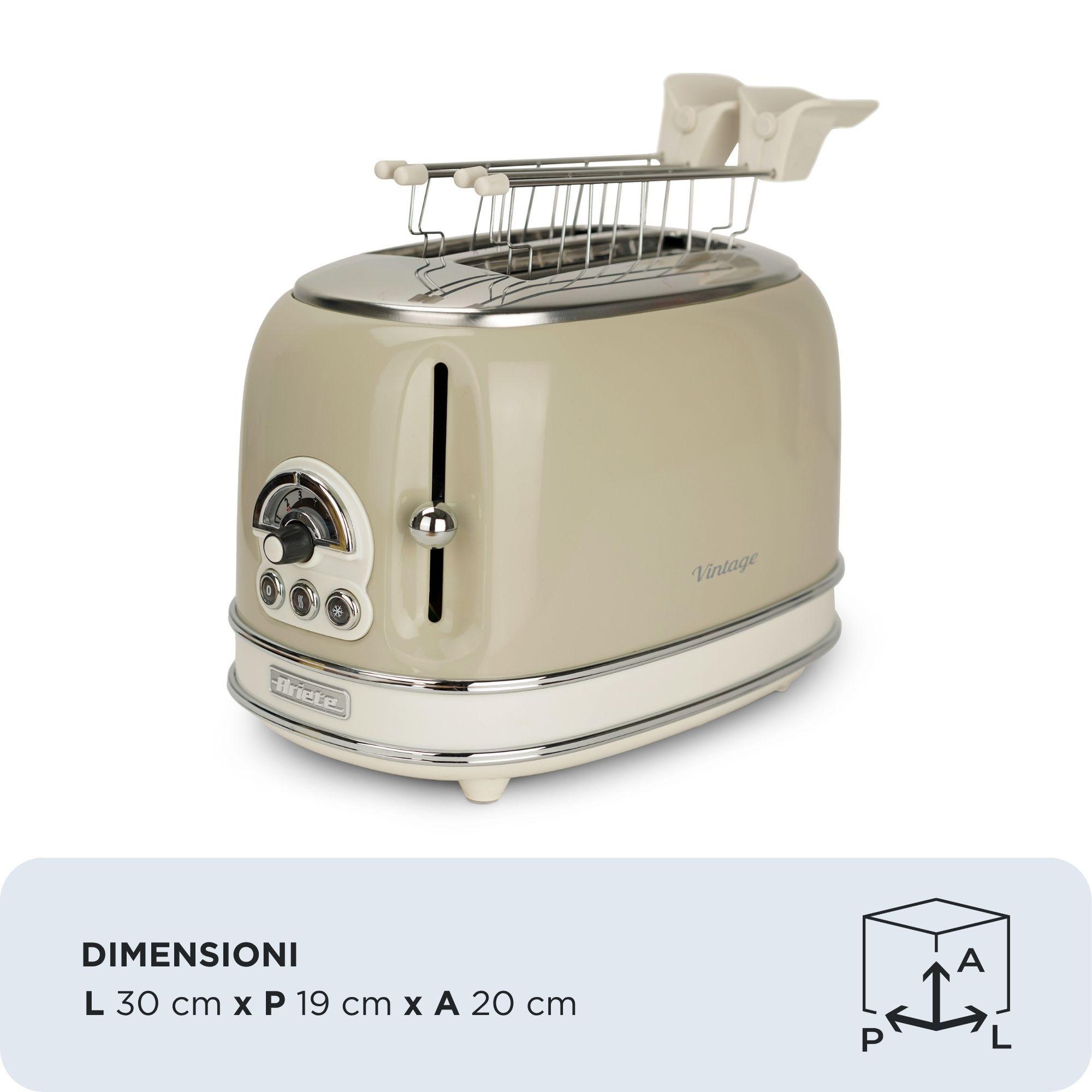 Torradeira ARIETE 0155/03 (810 W - Metal - Altura 20 cm - Bege), miniatura 5