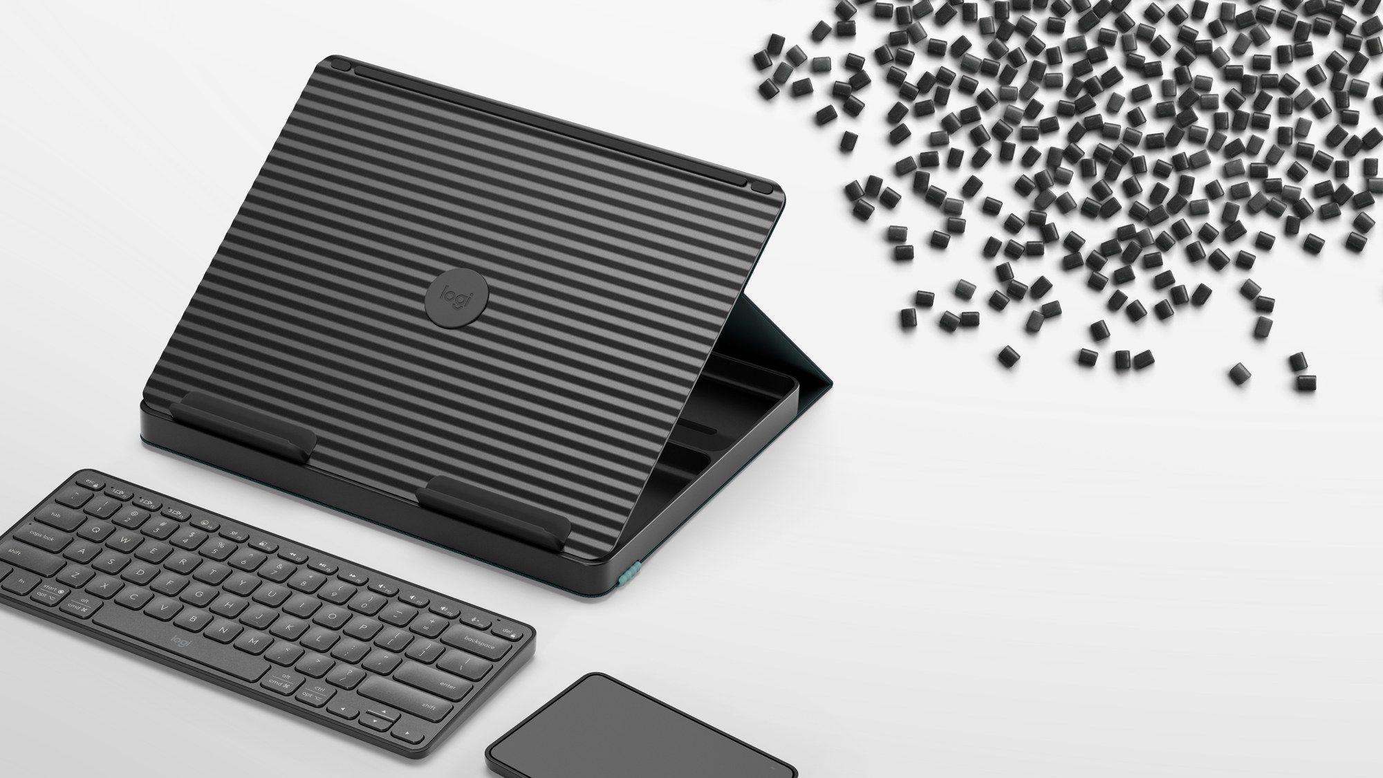 Teclado LOGITECH Casa Pop-Up Desk (Inglês - Teclas tesoura - Mini - Cinzento) — miniatura 7