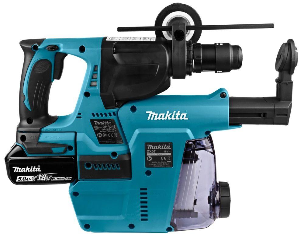 Martelo Perfurador Combinado Sem Fios MAKITA DHR243RTJW (Prateado), miniatura 4