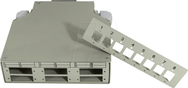 Caixa de Emenda de Fibra Óptica LOGILINK FB5000 (Calha DIN TH35 - Adaptadores LC/SC), miniatura 2