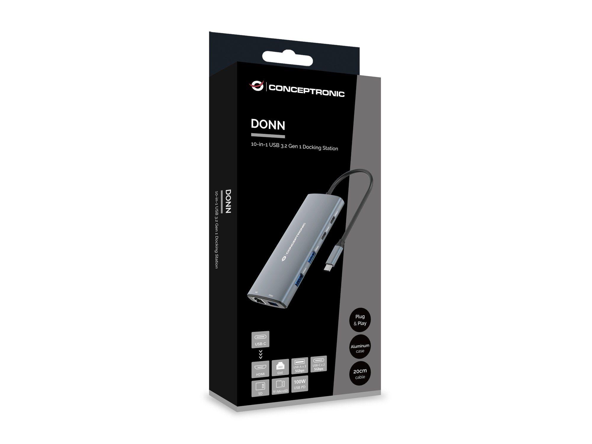 Base Docking CONCEPTRONIC DONN06G (Cinzento) — miniatura 5