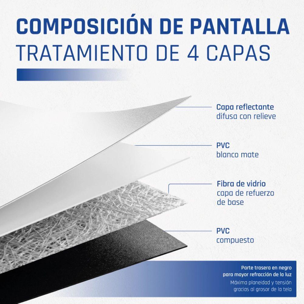 Ecrã de Projeção Manual IGGUAL PSIMS159 (182,9 cm - 72" - Branco) — miniatura 5