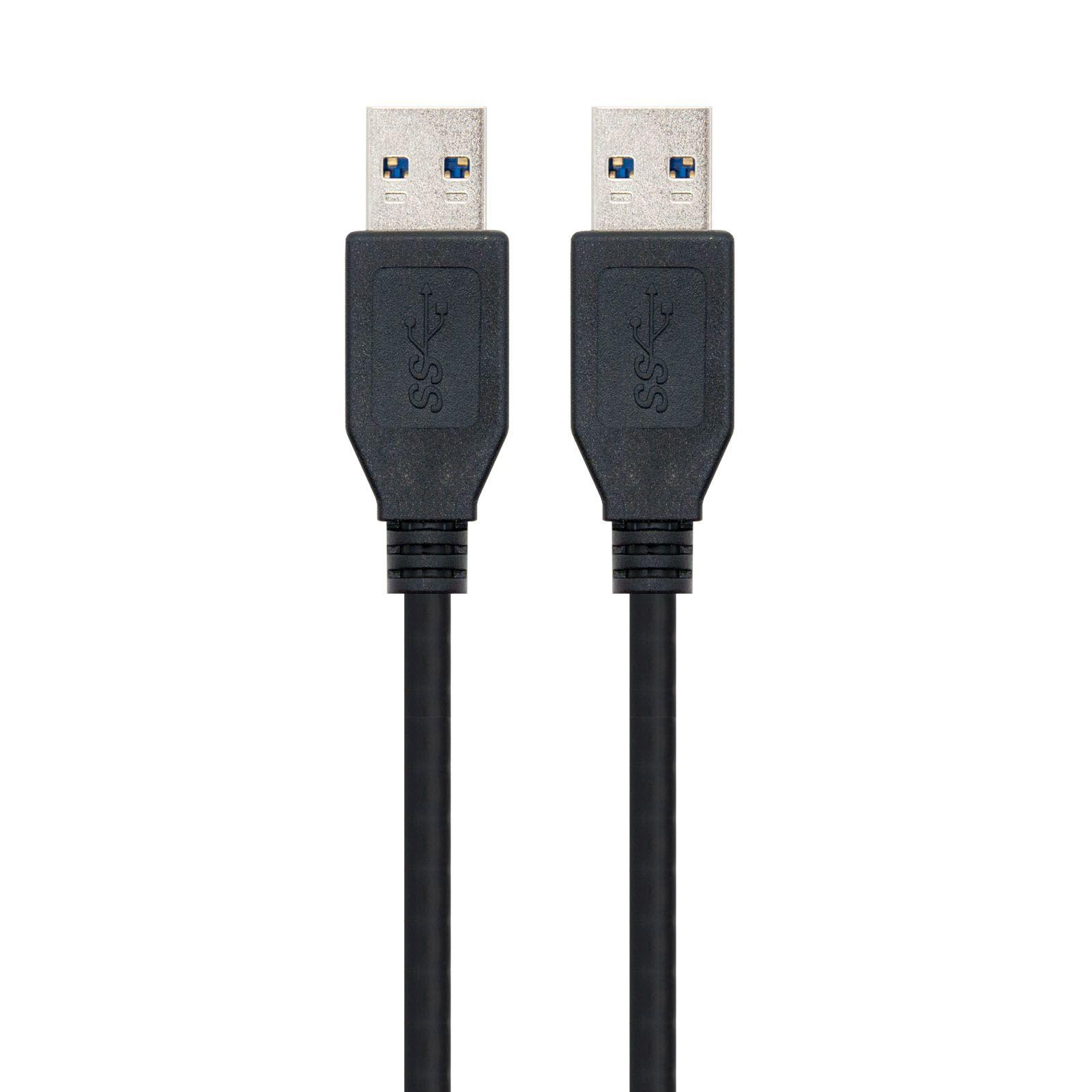 Cabo USB NANOCABLE 10.01.1002-BK (2 m - USB A - Preto), miniatura 2