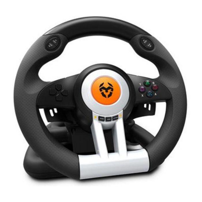 Volante KROM K-Wheel (PlayStation/Xbox - Com fios - Preto) — miniatura 3