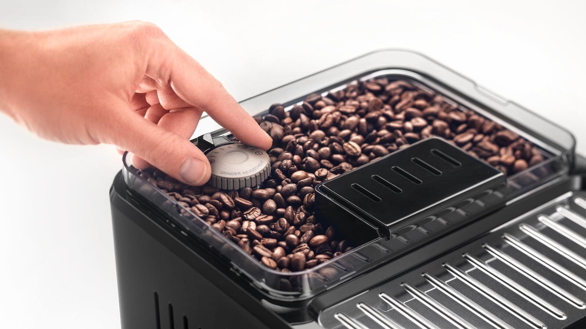 Máquina de Café Expresso Automática DELONGHI ECAM 450.55.S (Grãos de café e café moído - 1450 W - Preto/Prateado) — miniatura 3