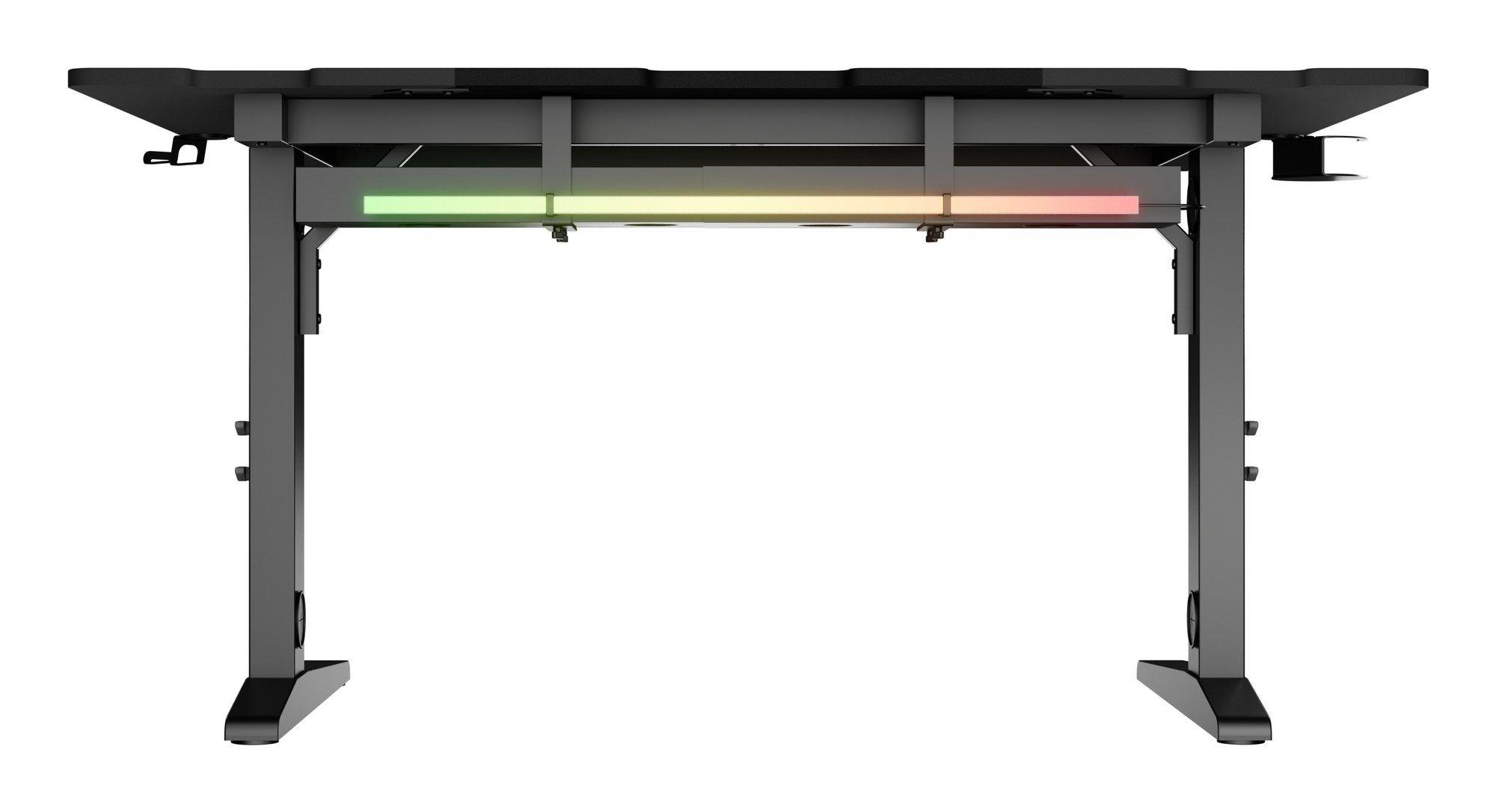 Secretária Gaming GENESIS Holm Modular 140 (1400 x 750 mm - Forma retangular - Multicor - Preto) — miniatura 5