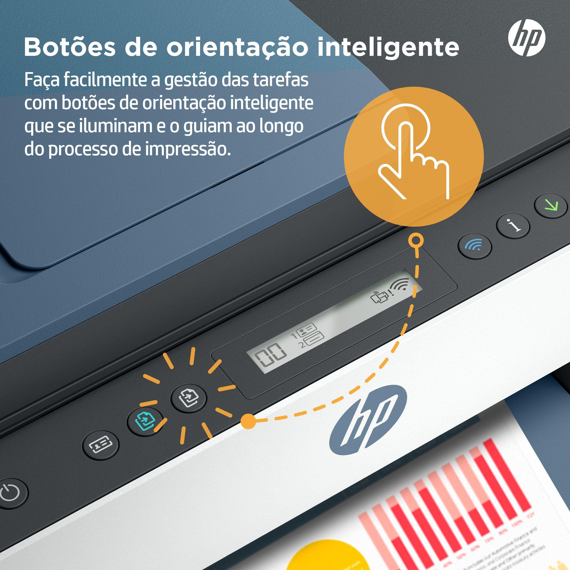Impressora Multifunções HP Smart Tank 7306 (A4 - Impressão a cores - Azul e Branco) — miniatura 6