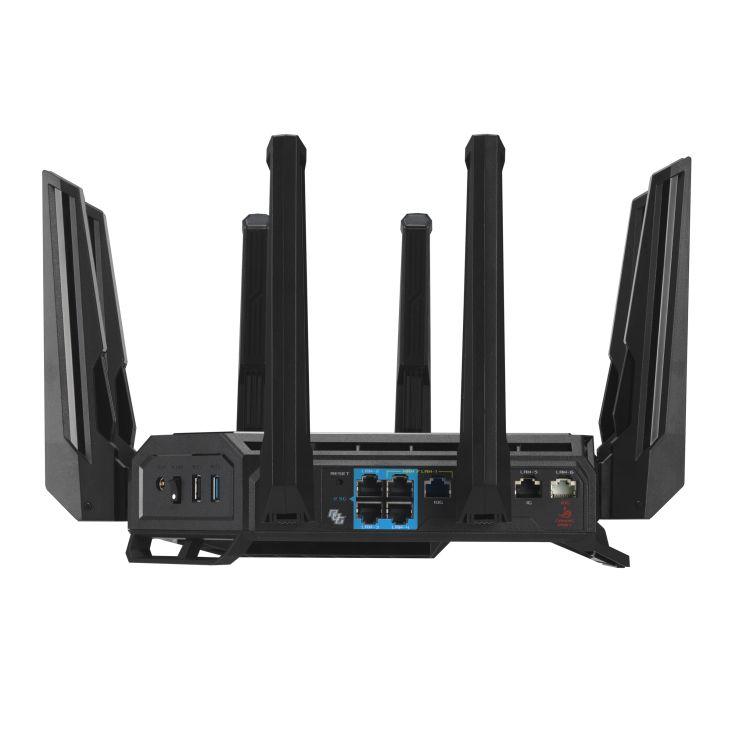 Router ASUS ROG Rapture GT-BE98 (Wi-Fi 7 - 11529 Mbit/s - 10 Gigabit Ethernet - Preto), miniatura 2