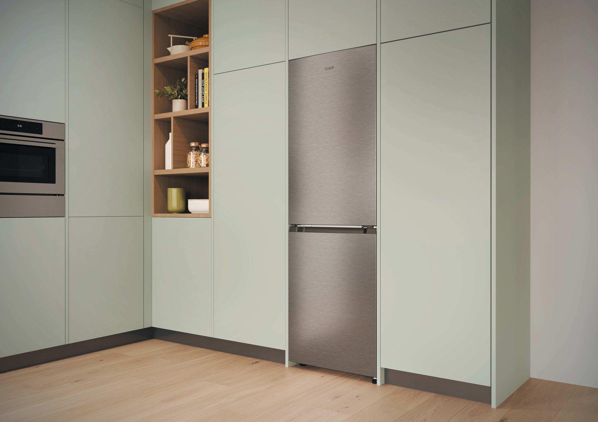 Frigorífico Combinado Independente CANDY CNCQ2T6S18DX (315 L - 185x59,5x59,9 cm - 185 cm - Inox), miniatura 13