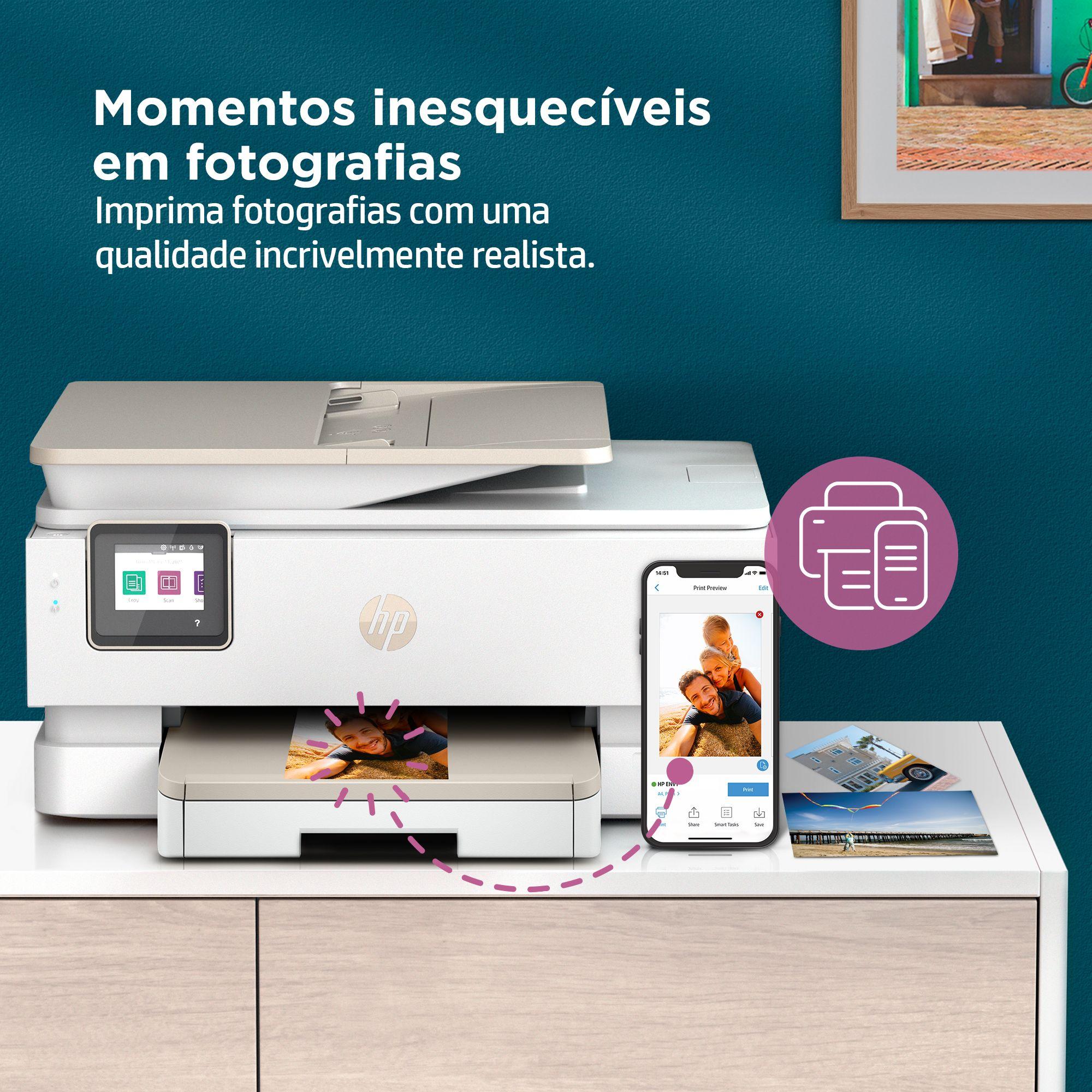 Impressora Multifunções HP ENVY Inspire 7920e (A4 - Impressão a cores - 125 folhas - Bege), miniatura 13
