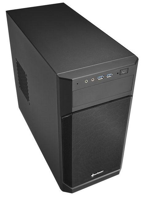 Caixa PC SHARKOON V1000 (Micro ATX, Mini-ITX - Mini Tower - Mini-ITX, Micro ATX - Preto) — miniatura 3