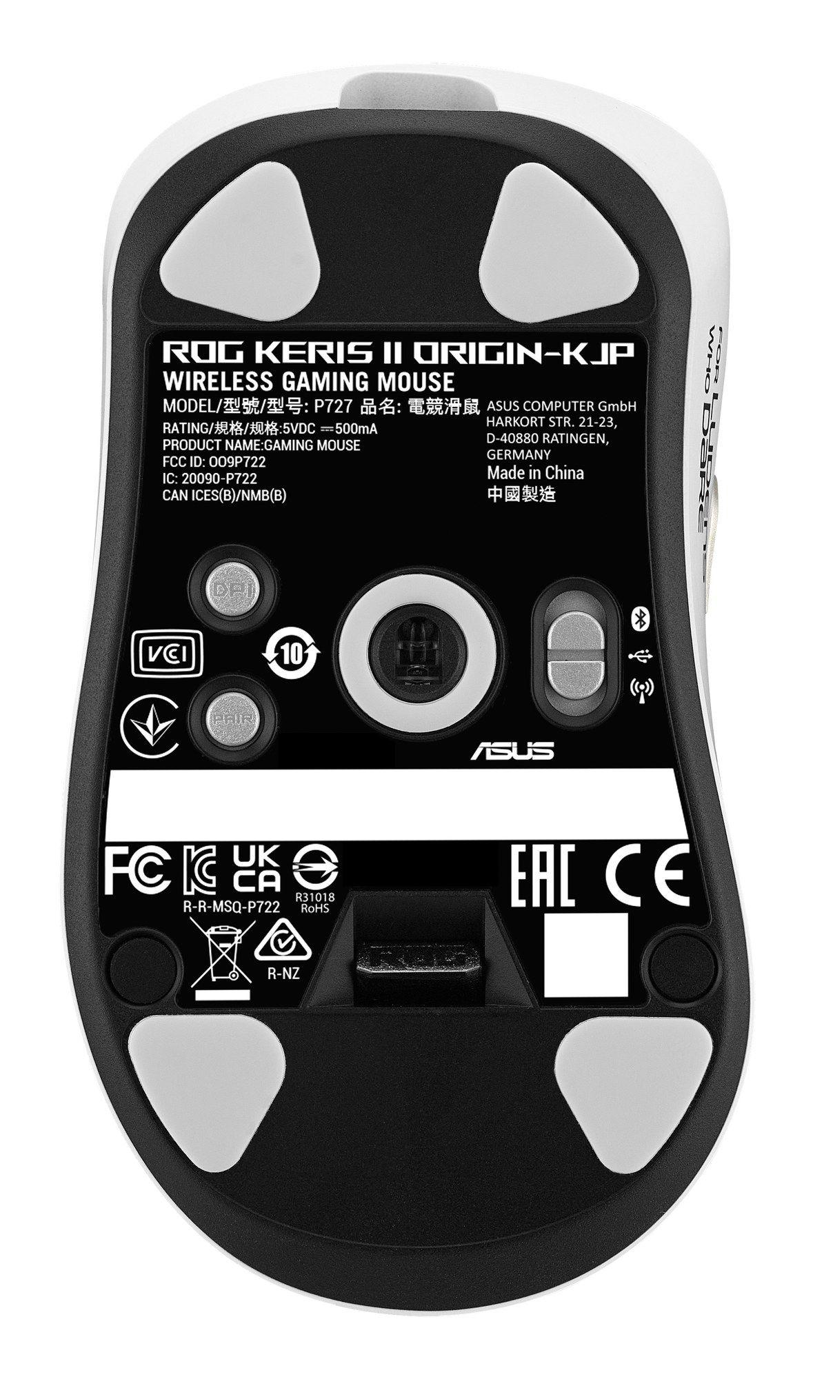 Rato ASUS ROG Keris II Origin-KJP (Mão direita - 42000 DPI - Ótico - Branco/Preto), miniatura 8