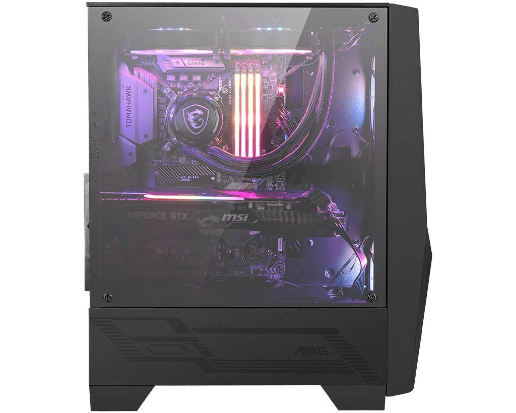 Caixa PC MSI MAG FORGE 100R (ATX, micro ATX, Mini-ITX - Midi Tower - Vidro temperado - Preto) — miniatura 2