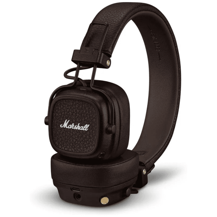 Auscultadores MARSHALL Major V (Bluetooth e ligação por cabo - 40 mm - 20–20 000 Hz - Castanho), miniatura 6