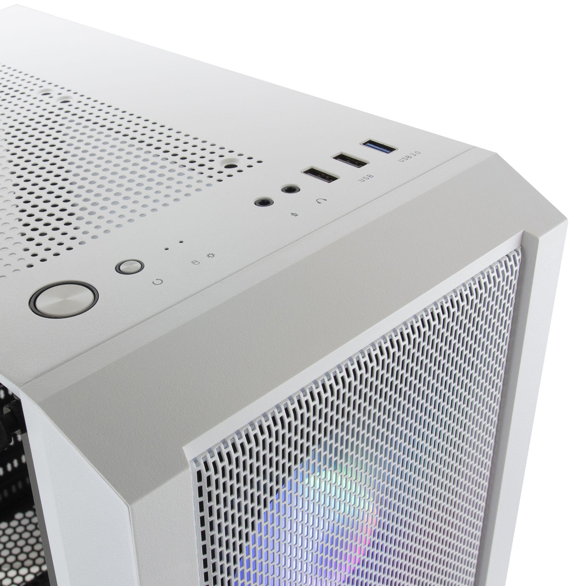 Caixa PC MARS GAMING MC-C (ATX, micro ATX, Mini-ITX - Midi Tower - Vidro temperado - Branco), miniatura 4