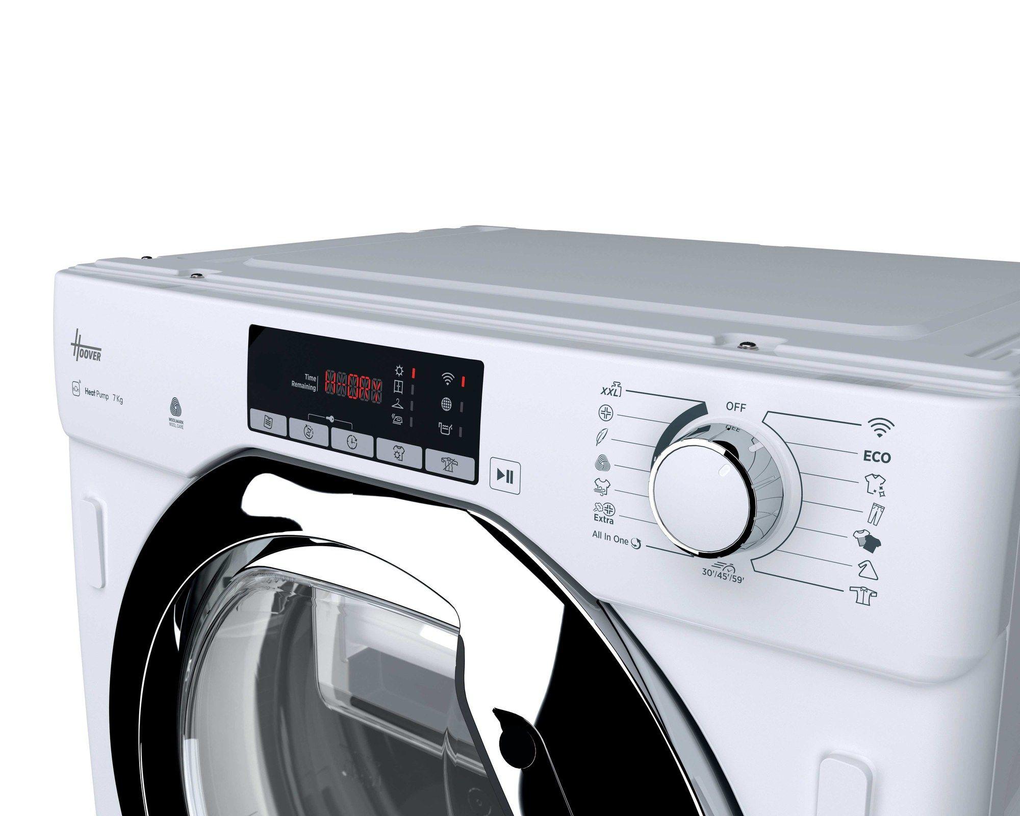 Máquina de Secar Roupa Encastre HOOVER BHTDH7A2TCES (Altura 85 cm - 85 cm - 7 kg - Branco) — miniatura 4