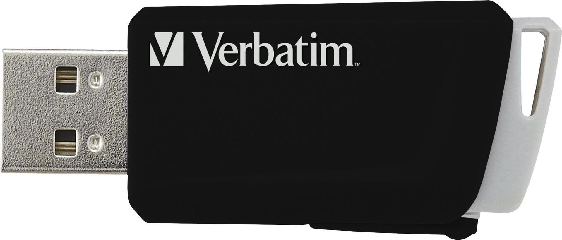 Pen USB VERBATIM Store 'n' Click (Deslizante - USB Type-A - 3.2 Gen 1 - Preto)