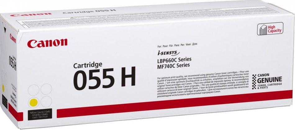 Toner CANON 055H Y (5900 páginas - Amarelo)