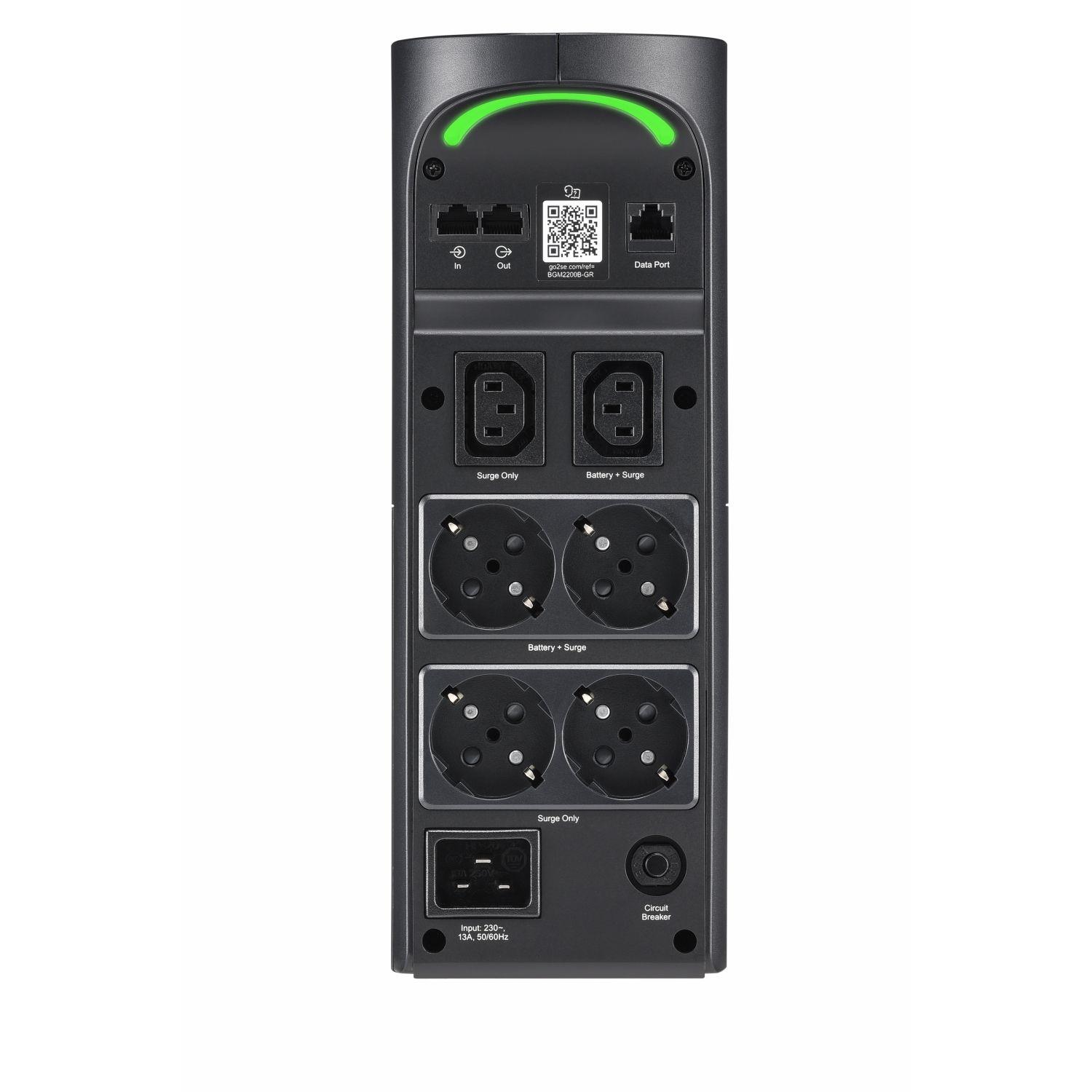 UPS Interativa Gaming APC BGM2200B-GR (Cabo USB - Tipo F - Preto) — miniatura 3