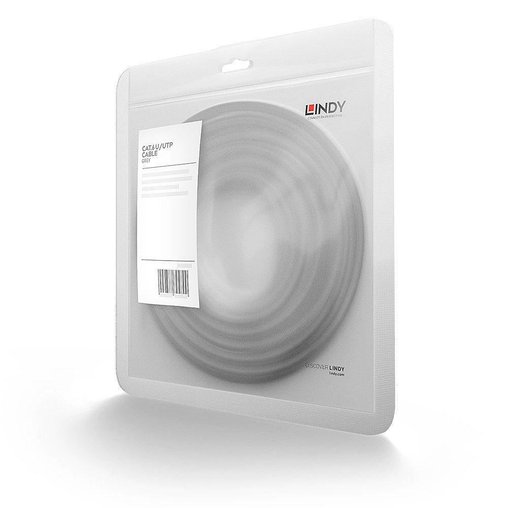 Cabo de Rede LINDY 48003 (2 m - Cat6 - RJ-45 - Cinzento) — miniatura 2