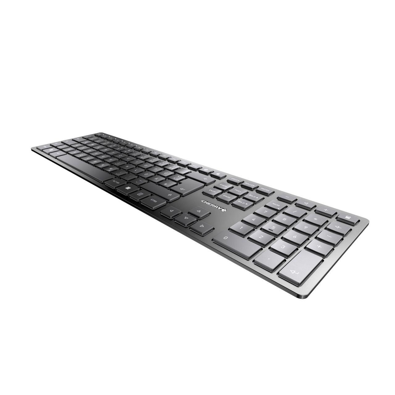 Teclado CHERRY KW 9100 SLIM (Alemão - Cherry SX - Reto - Preto), miniatura 2