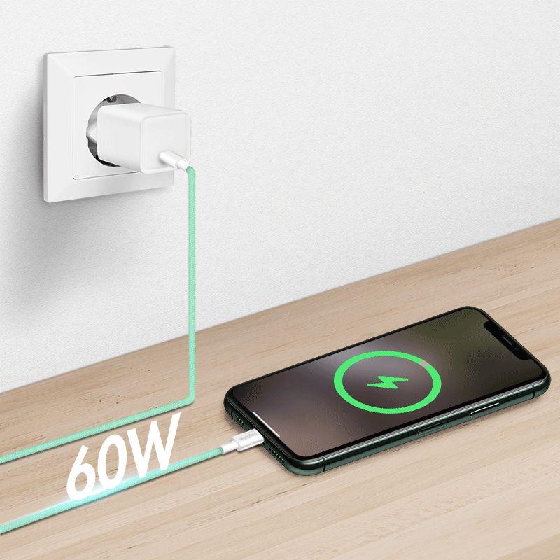 Cabo USB Type-C LOGILINK CU0348 (1,5 m - USB Type-C - Verde), miniatura 4