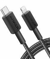 Cabo USB-C para Lightning ANKER 322 (0,9 m - USB-C - Preto)