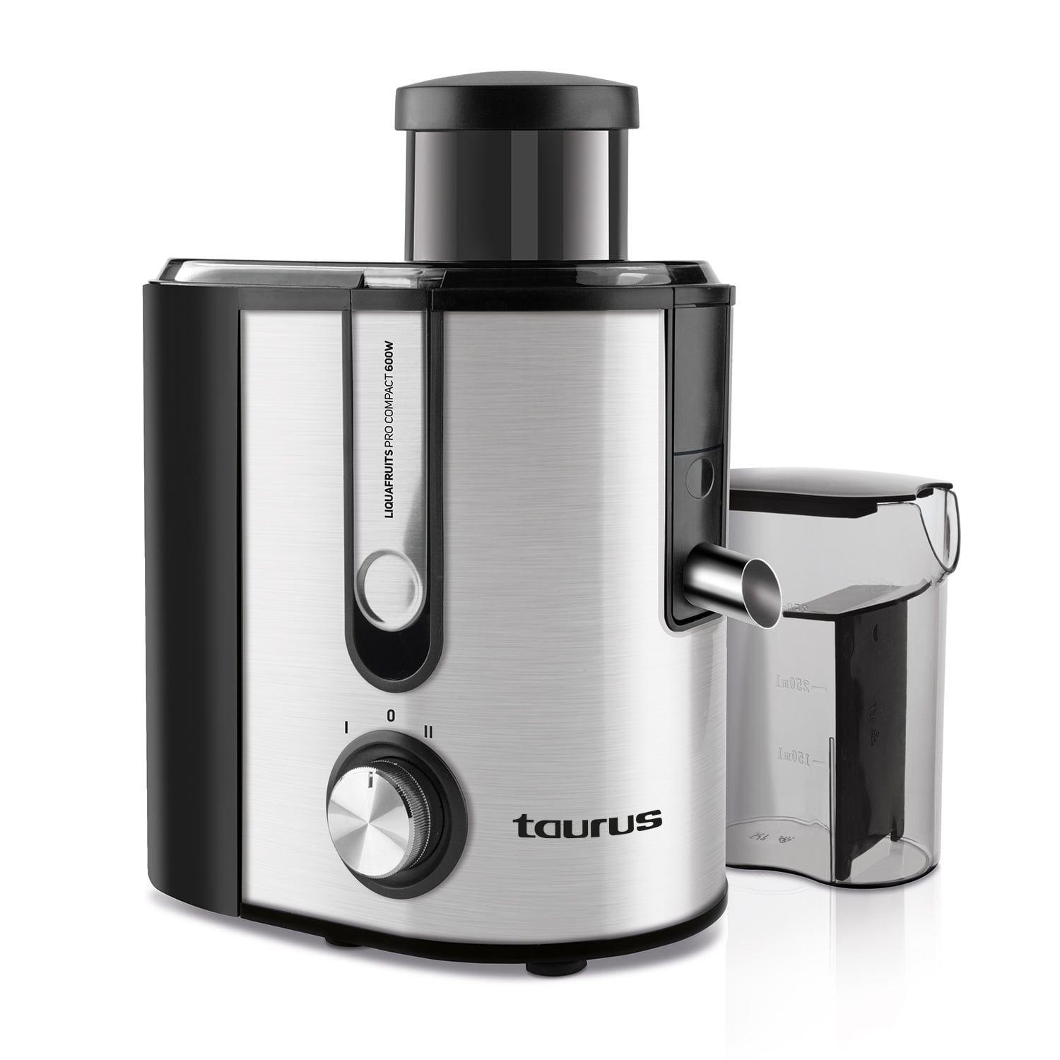 Centrifugadora TAURUS Liquafruits Pro Compact 924731 (Centrifugadora - 600 W - 0,35 l - Preto/Inox)