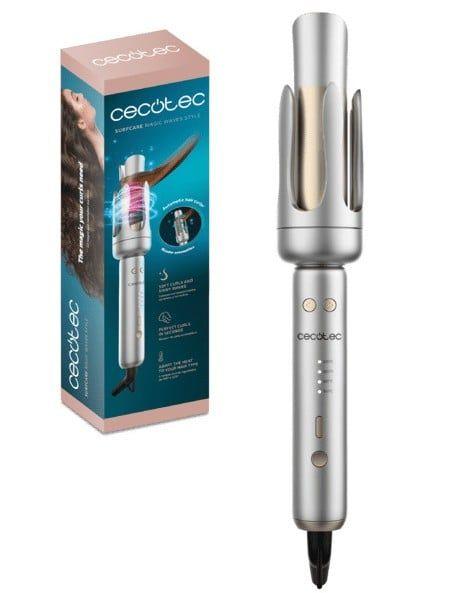 Modelador de Cabelo Automático CECOTEC SurfCare Magic Waves Style (Cerâmica e turmalina - 32 mm - Cinzento)