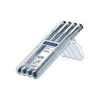 Conjunto de Marcadores de Ponta Fina STAEDTLER Pigment Liner 308 WP4 (Polipropileno - Preto)