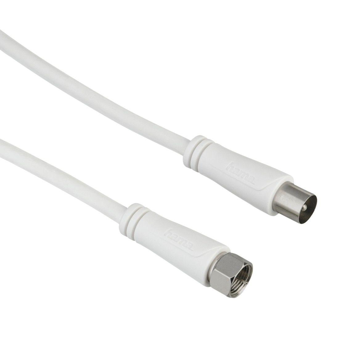 Cabo Coaxial HAMA 00205294 (1,5 m - 75 Ω - Branco)