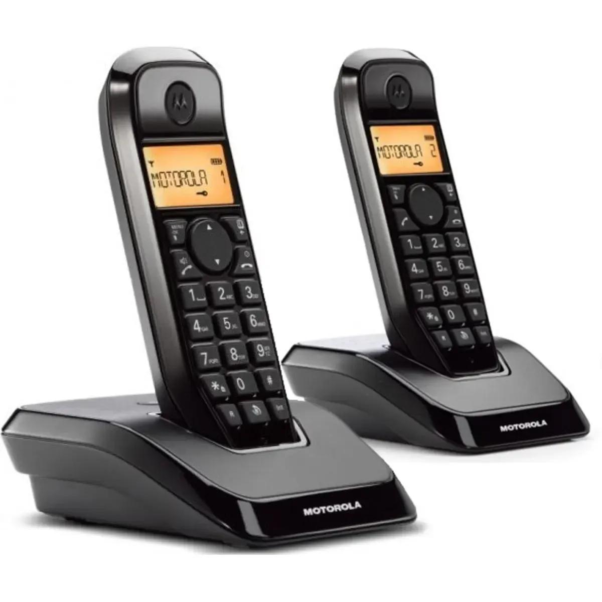 Telefone Fixo Sem Fios MOTOROLA S1202 Duo (Preto), miniatura 5