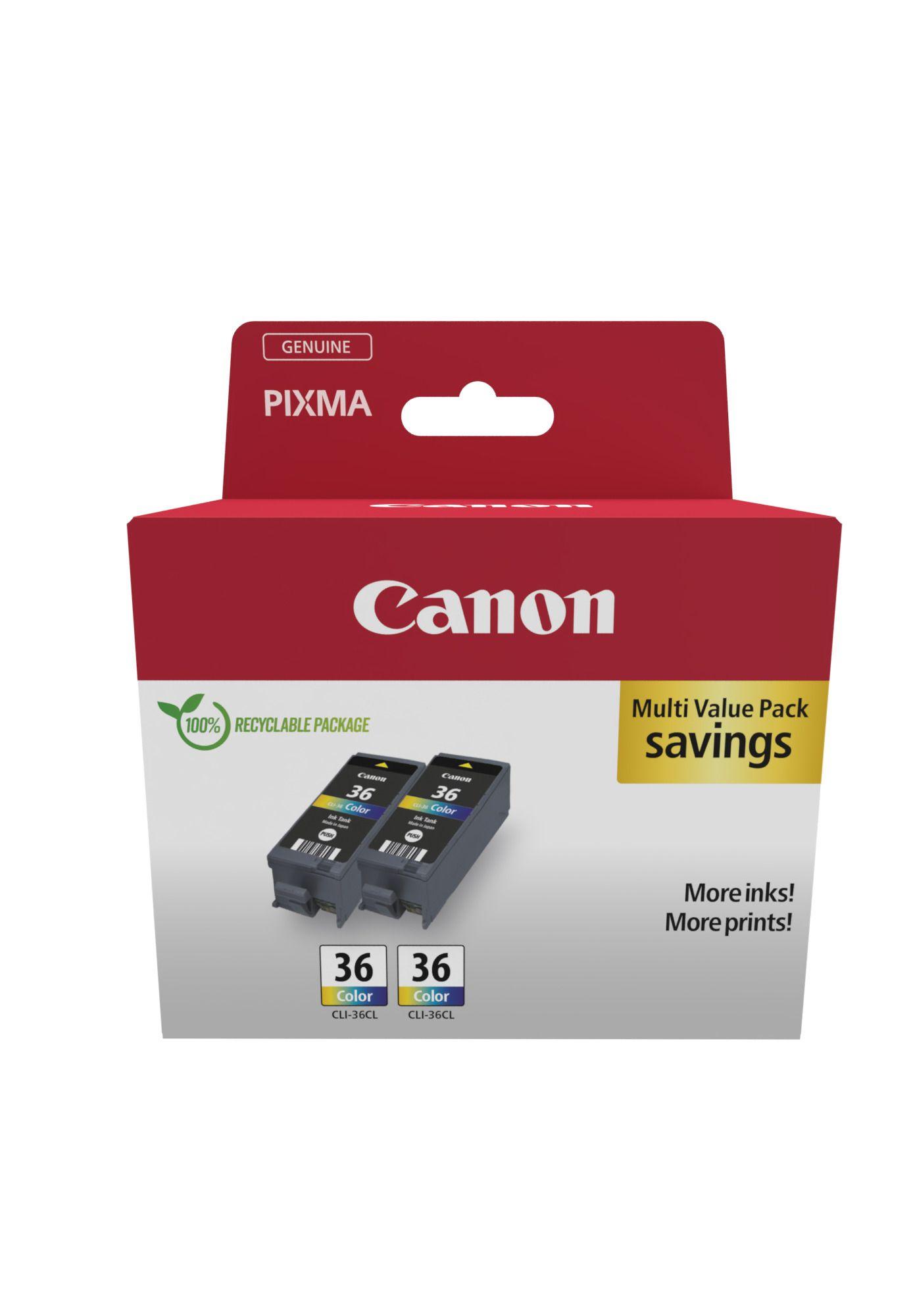 Tinteiros CANON CLI-36 1511B025 (249 páginas)