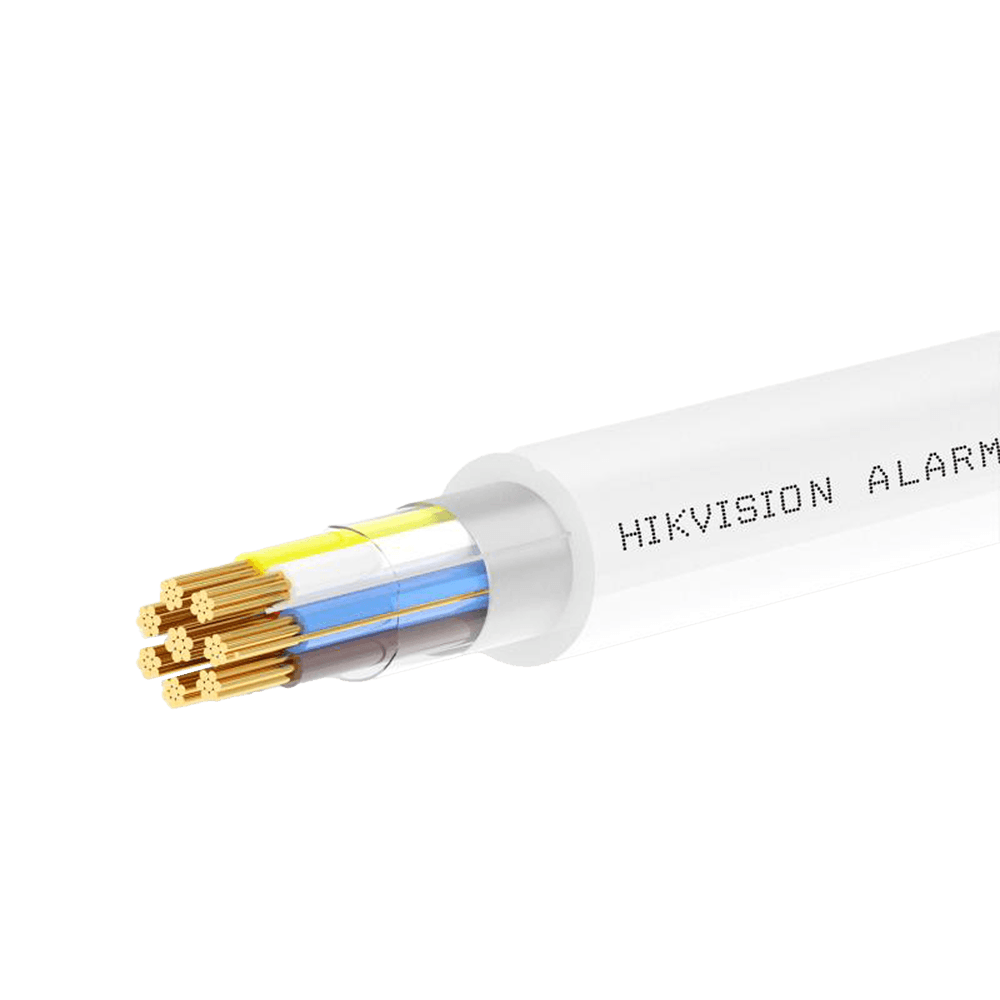 Cabo de Alarme Blindado HIKVISION DS-1AC2C4APL1 (4 condutores de sinal + 2 de alimentação - 100 m - LSZH - CPR Eca - Branco)