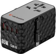 Carregador de Viagem VERBATIM Charge'n'Travel Diamond CNT-02 (Universal - CA - Preto)