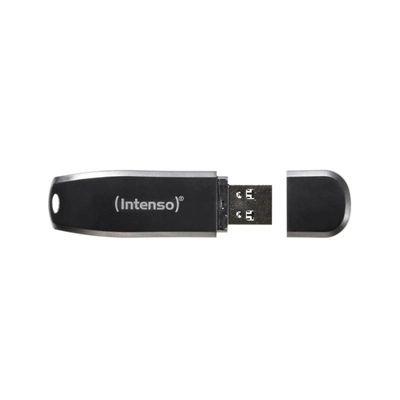 Pen USB INTENSO Speed Line 3533493 (USB Type-A - USB 3.2 Gen 1 - Com tampa - Prateado)