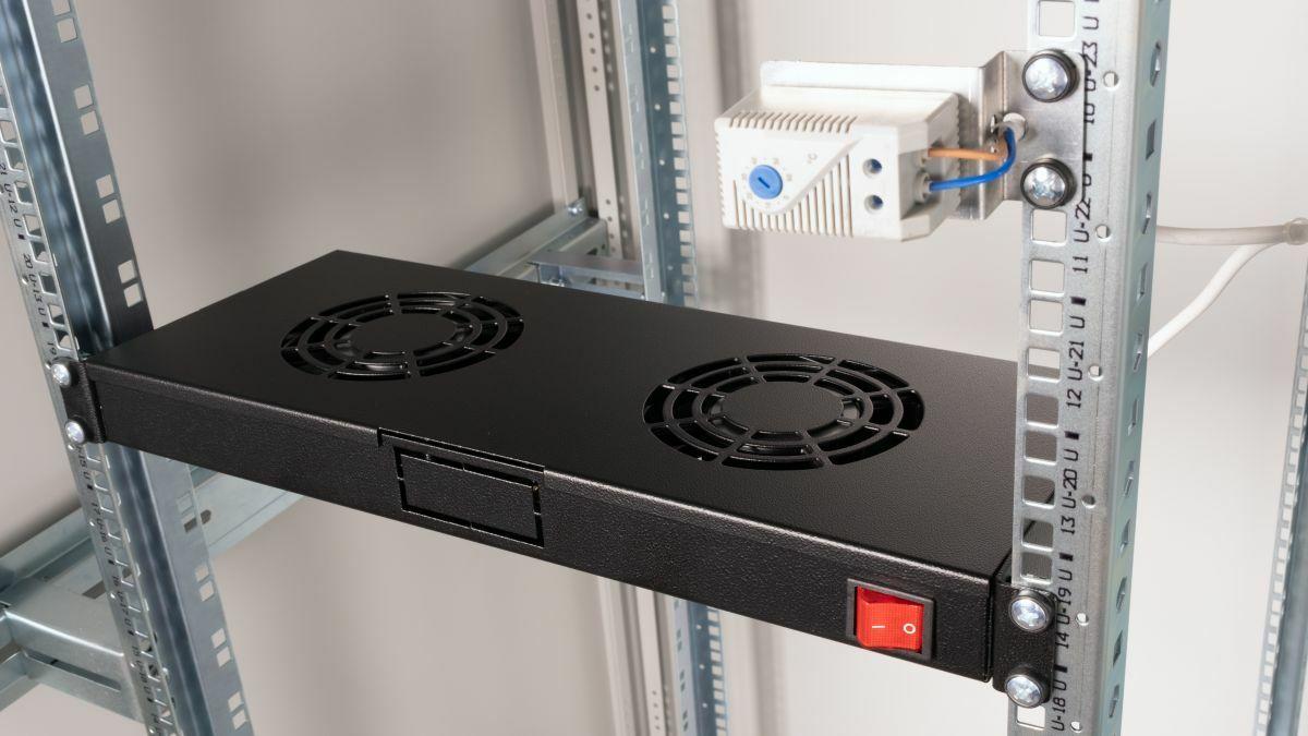 Ventoinha de Rack EQUIP EZF-2-B (19" - 1U - 2 Ventoinhas - Preto) — miniatura 4