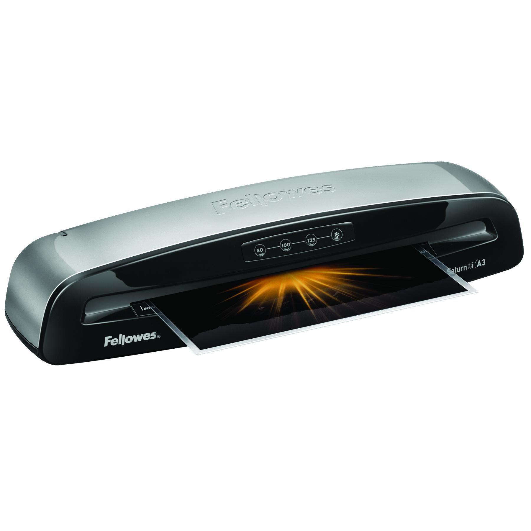 Plastificadora FELLOWES Saturn 3i A3 (125 mícrones - Preto e Prateado) — miniatura 3