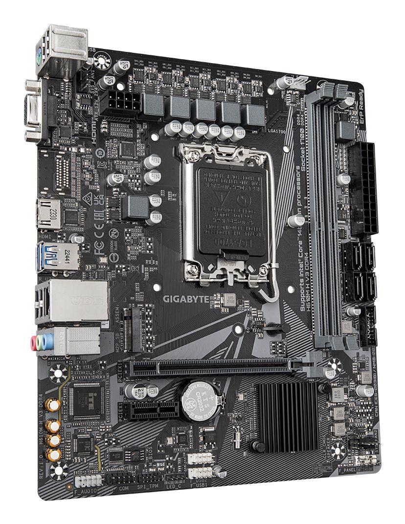 Motherboard GIGABYTE H610M H V3 DDR4 (LGA 1700 - micro ATX - Intel HD Graphics - Preto), miniatura 3