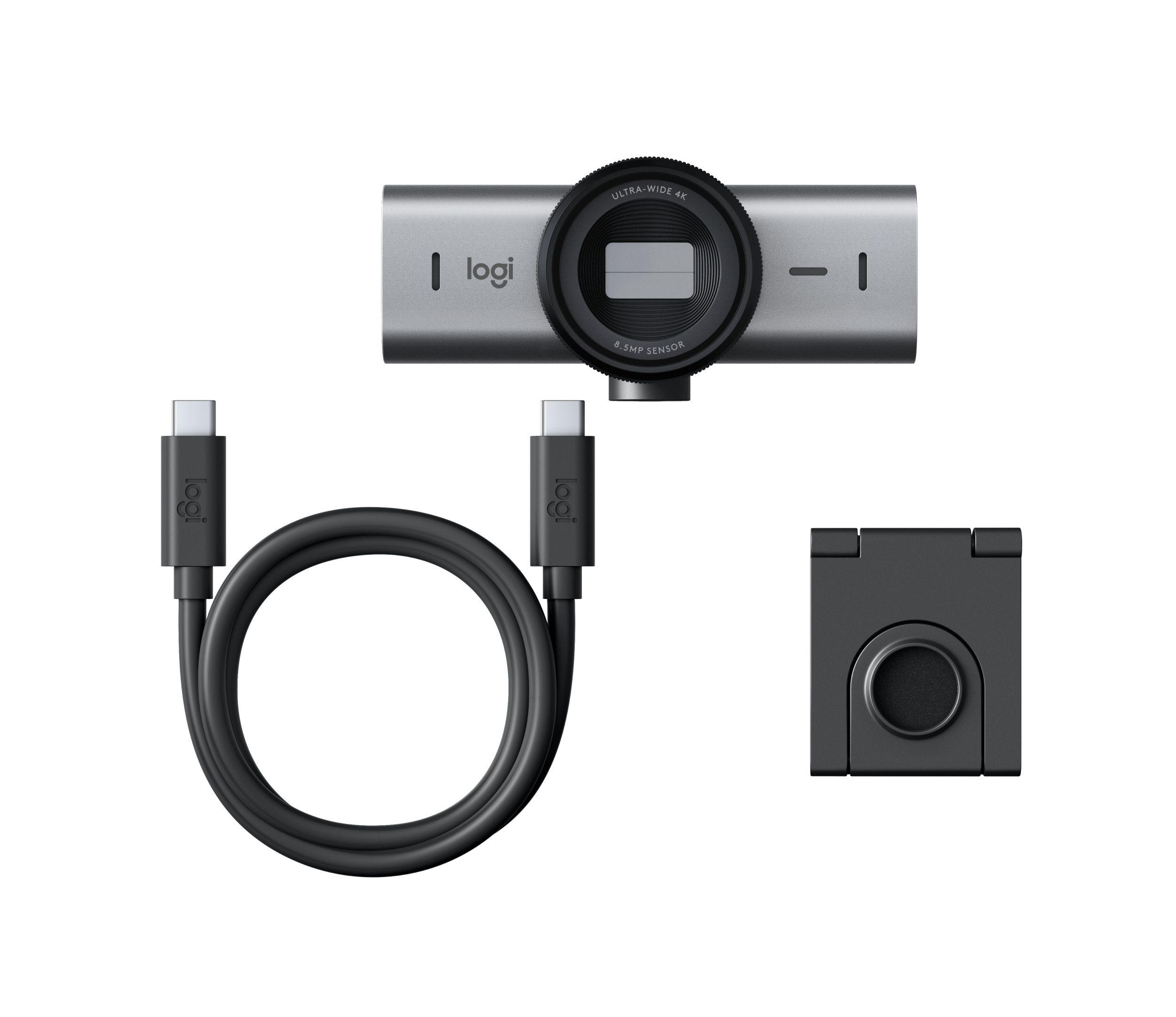 Câmara Web LOGITECH MX Brio (4K Ultra HD - 30 fps - 3840 x 2160 pixels - Grafite)