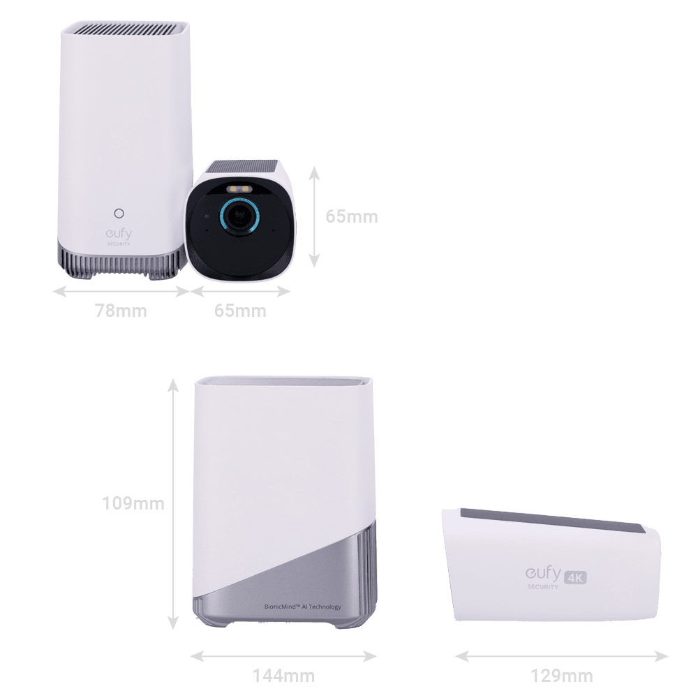 Kit de Câmaras de Segurança ANKER eufyCam 3 S330 T88713W1 (Parede - 3840 x 2160 pixels - IP65, IP67 - Preto e Branco), miniatura 4