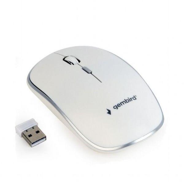 Rato GEMBIRD MUSW-4B-01-W (Ambidestro - 1600 DPI - Ótico - Branco) — miniatura 2